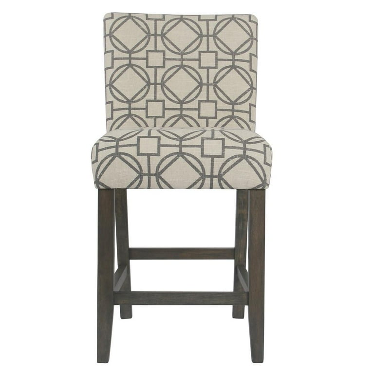 Bar stools online with patterned fabric