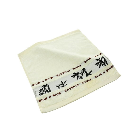 Lilixerw 13.3 x 13.3 inch Hand Towels,Soft Bamboo Pattern Hand Towel,Absorbent & Quick Drying Decorative Hand Towels for Bathroom,Use for Face