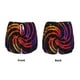 thumbnail image 3 of Balery A Bright Abstract Pantalones cortos deportivos para mujer con forro y dos bolsillos, elásticos, para entrenamiento, gimnasio, yoga-Large, 3 of 7