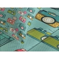 thumbnail image 4 of Ambesonne Retro Quilted Bedspread Set 3 Pcs, Hipster Photo Cameras, King Size, Multicolor, 4 of 5