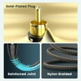 thumbnail image 2 of RAWAUX Digital Coaxial Audio Subwoofer RCA Cable for Amplifiers, Home Theater & Hi-Fi Systems (10ft/3m, Black), 2 of 7