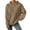 Khaki, variant on Women's Hoodies Long Sleeve Casual Solid Drawstring Hoodie Sweatshirts For Women Pullover, Jacquard Design Fall Winter Fashion with Soft Fabric for Cozy Wear,Beige,L