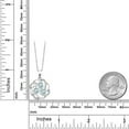 thumbnail image 3 of Gem Stone King 2.42 Ct Round Sky Blue Topaz 925 Sterling Silver Pendant, 3 of 5
