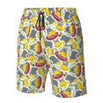 thumbnail image 4 of Logiee Hippopotamus Print Mens Swim Trunks Quick Dry Board Shorts,Breathable Hawaii Beach Shorts Swimwear Bathing Suits-Medium, 4 of 6