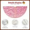 thumbnail image 3 of Sikiie Pink Glitter Christmas Tree Skirt, Christmas Tree Decorations, Christmas Decor, Tree Mat Decoration(30-48IN)-48", 3 of 6