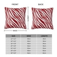 thumbnail image 4 of YFYANG Square Decorative Throw Pillow Case (Without Pillow Insert), Abstract Red Line Texture Bedroom Sofa Car Cushion Cover, 12"x12", 4 of 9
