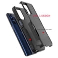 thumbnail image 3 of Tekcoo 2 in 1 Heavy Duty Armor Hybrid Dual Layer Cell Phone Case for Moto G Stylus 5G 2022, Black, 3 of 7