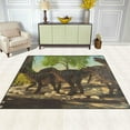 thumbnail image 3 of Coolnut Lightweight Soft Area Rugs, 80 x 58 inch（6'8" x 4'10"） Dinosaur Herd Floor Mat for Kids Playing Room Hardwood Floor Living Room Nursery Rugs, 3 of 6