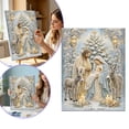 thumbnail image 2 of Christmas Nativity Pearl Painting Kit 5D DIY Diamond Art with Angels Holy Family Scene for Wall Holiday Decor, 2 of 6