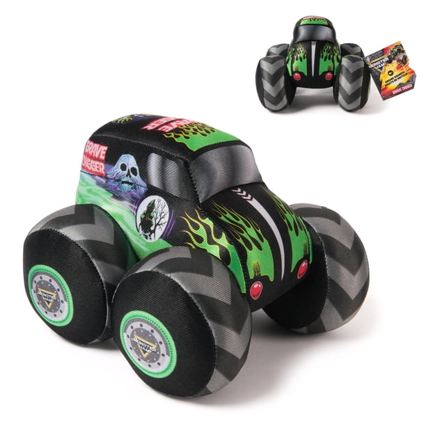 Camión de peluche oficial Monster Jam de 18 cm con sonidos de motor