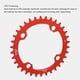 thumbnail image 3 of Platón Redondo de Aleació de aluminio para bicicleta, con diseño de dientes Anchos y Estrechos, Rueda de Cadena única de Salida de Potencia Equilibrada Para Bicicletas de, 3 of 7