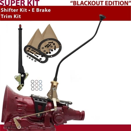 American Shifter 4L60E Shifter Kit 23 in. Swan E Brake Trim Kit for D28C6