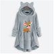 thumbnail image 2 of Abrigos de Invierno Para Mujer Abrigo de Piel Sintética Casual Estampado Navideño Botones de Felpa Manga Larga Abrigo de Felpa Con Capucha Top Odeerbi  ODB173658, 2 of 5