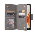 thumbnail image 2 of Case for OnePlus Nord N100 5G Magnetic Leather Zipper Wallet Cover Card Holder, 2 of 5