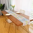 thumbnail image 4 of GZHJMY Colorful Flowers Table Runner Machine Washable Polyester Table Runner Rectangle Reversible Dresser Scarves Table Decor 13 x 70 Inch, 4 of 7