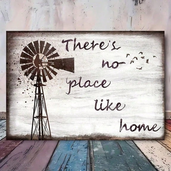 HELLOYOUNG Vintage Farmhouse Metal Sign, Rustic Aluminum Wall Art Decor for Home Living Room Bar Man Cave, 2D Housewarming Gift