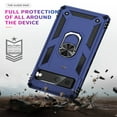 thumbnail image 5 of SaniMore Tri-layer Case for Google Pixel 8A 2023, 360° Rotating Holder/Kickstand Rugged PC Back + TPU Bumper Magnetic Car Mount Anti-fingerprint Anti-fall Heavy Duty Protective Case, Blue, 5 of 6