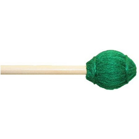 Hard Ensemble - Mike Balter Ensemble Series Medium Hard Green Marimba Mallets w/ Birch Handles