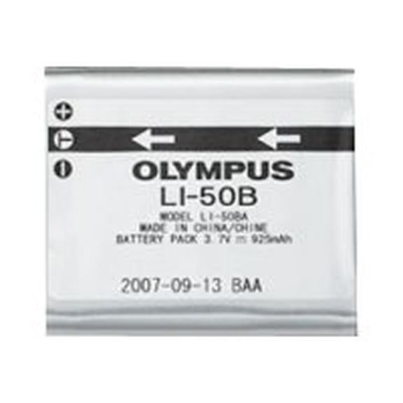 Olympus LI-50B Rechargeable Lithium-Ion Battery - For Camera - Battery Rechargeable - 3.7 V DC - 925 mAh - Lithium Ion (Li-Ion)