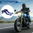 thumbnail image 2 of Palancas de freno y embrague cortas para Ducati Hypermotard 796 2010-2012, ajustables en 6 posiciones, palanca de freno de manillar de motocicleta de aleación de aluminio, azul sólido, 1 par, 2 of 6