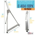 thumbnail image 4 of U.S. Art Supply 15" to 21" High Adjustable Aluminum Tabletop Display Easel (Pack of 10), Portable Artist Tripod Stand, 4 of 5