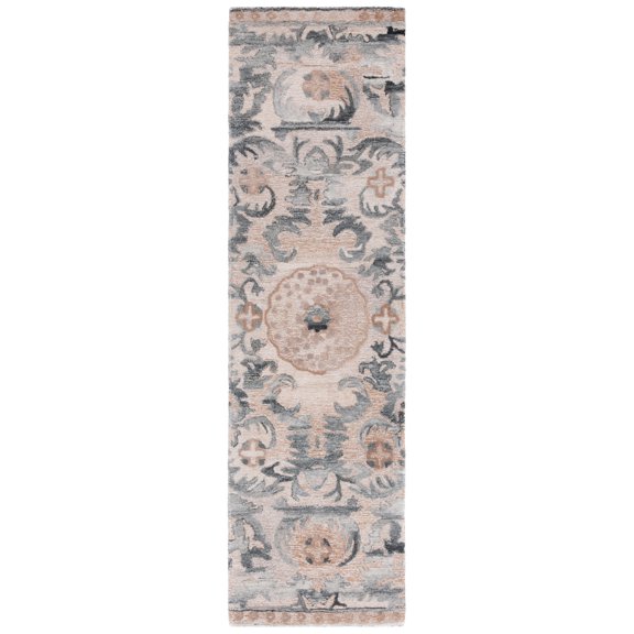 SAFAVIEH Anatolia Ellery Oriental Runner Rug, Light Brown/Gray, 2'3" x 8'