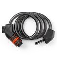 thumbnail image 1 of Candado antirrobo para bicicleta, candado antirrobo para bicicleta, cable largo de 110 cm x 11 mm, antirrobo con código inteligente de 5 dígitos, antirrobo para bicicleta, nivel de seguridad alto, 1 of 5