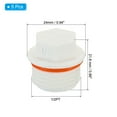 thumbnail image 2 of Unique Bargains 1/2PT PPR Pipe Fitting End Cap, 5 Pack Hex Male Water Tubing Stopper PPR Pipe Connector Plug, White, 2 of 6