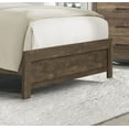 thumbnail image 3 of Rustic Brown Finish 3pc Bedroom Set California King Size Bed 2x Nightstands Simple Look Bedroom Furniture, 3 of 7