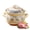 Blue, variant on Japanese ceramic hot pot casserole, heat-resistant ceramic pot with lid, traditional Chinese clay pot for rice soup and meat