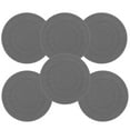 thumbnail image 3 of Raindrops 6Pcs Grey Silicone Coaster For Office Desk Insulation Waterproof Protection Round Minimalist Design, 3 of 8