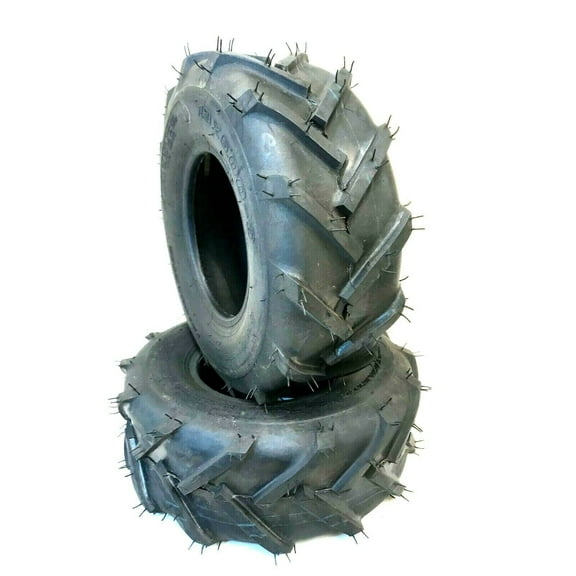 Two 13x5.00-6 Lawn Garden Lug R1 Bar Tractor Tubeless Tires 13 500 6 13x500-6