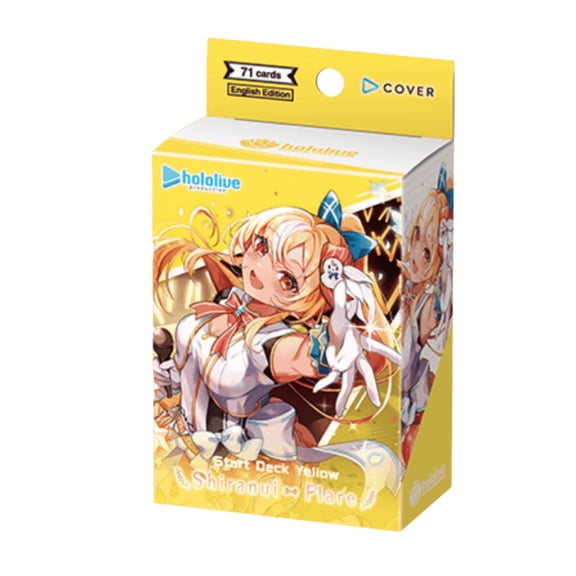 Hololive Official Card Game: Yellow Shiranui Flare Start Deck (SD07E) - 71 Cards