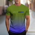thumbnail image 2 of Wavsuf Graphic T Shirts Men Tees Short Sleeve Fashionable Button T Shirt Army Green Size L, 2 of 6