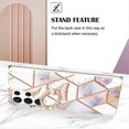 thumbnail image 3 of For Samsung Galaxy S22 Ultra 5G Splicing Marble Flower Pattern TPU Ring Holder Case, 3 of 4