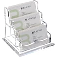 thumbnail image 1 of Stand 3Tier 3 Slots Business Card Holder for Desk Clear Acrylic Business Card Holders, Business Card Display, 1 of 5
