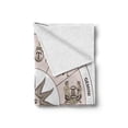 thumbnail image 2 of Astrology Soft Flannel Fleece Throw Blanket, Wheel Circle of Zodiac Signs with Sun Seem Image in Center Art Print, Cozy Plush for Indoor and Outdoor Use, 50" x 60", Pale Grey and White, by Ambesonne, 2 of 6