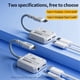 thumbnail image 2 of Convertidor de auriculares 2 en 1 Gs1 Interfaz tipo C Admite carga rápida de 60 W para teléfonos móviles y T, 2 of 5