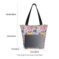 thumbnail image 5 of Kdxio Cute Donuts Women Reusable Grocery Bags Foldable Ripstop,Reusable Shopping Bags for Shopping,Gym,Gift, 5 of 8