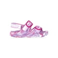 thumbnail image 2 of Wonder Nation Toddler Girls EVA Two Buckle Print Sandals, 2 of 6