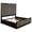 Smoked Peppercorn, Grey, variant on Durango 80-inch Eastern King Panel Bed Smoked Peppercorn