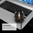 thumbnail image 3 of WRITWAA 1Pack Gaming Mouse Black Wired Optical Gamer Mouse with Luminous Feature, 3 of 8