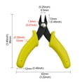 thumbnail image 2 of 3.5 Inch Pointed Nose Diagonal Pliers Wire Cutters Beginner Diy Assembly Tool Diagonal Pliers, 2 of 8