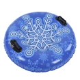 thumbnail image 4 of Snow Tube with Handle PVC 450lbs Load Bearing Blue White Inflatable Ski Rings for Adults Family_Perfect Gift, 4 of 5