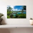 thumbnail image 2 of Elephant Stock Hana Black Sand Beach Wall Art - Horizontal Canvas Wall Art - Living Room Wall Decor - Beach Canvas - Blue And Green Decor - 12" x 8", 2 of 8