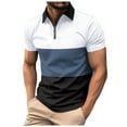 thumbnail image 2 of Mens Polo Shirts Fashionable And Comfortable Casual Outdoor Color Blocked Streetwear, 2 of 4