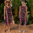 thumbnail image 3 of Psesaysky Pink Love Heart Stripe Couples Shirts and Dress Valentine's Day Sleeveless Sundress for Women Summer Beach Dress with Pockets or Mens Shirts Husband and Wife Clothes, 3 of 7