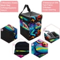 thumbnail image 2 of Chameleon Foldable Car Trash Bin with Lid, Leak-Proof, Hanging Storage Bag - Car Garbage Can, Car Trash Bin for, 2 of 6