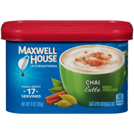 Maxwell House International Chai Latte Café-Style Beverage Mix, 9 oz. Canister