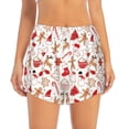 thumbnail image 2 of Goofa Gingerbread Holiday Sweets Printed Women 2 in 1 Running Shorts,Quick Dry Athletic Workout Shorts,High Waisted Athletic Shorts with Liner Pockets-XX-Large, 2 of 9